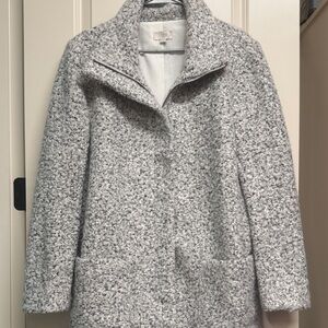 LOFT Women's Cream Teddy Jacket